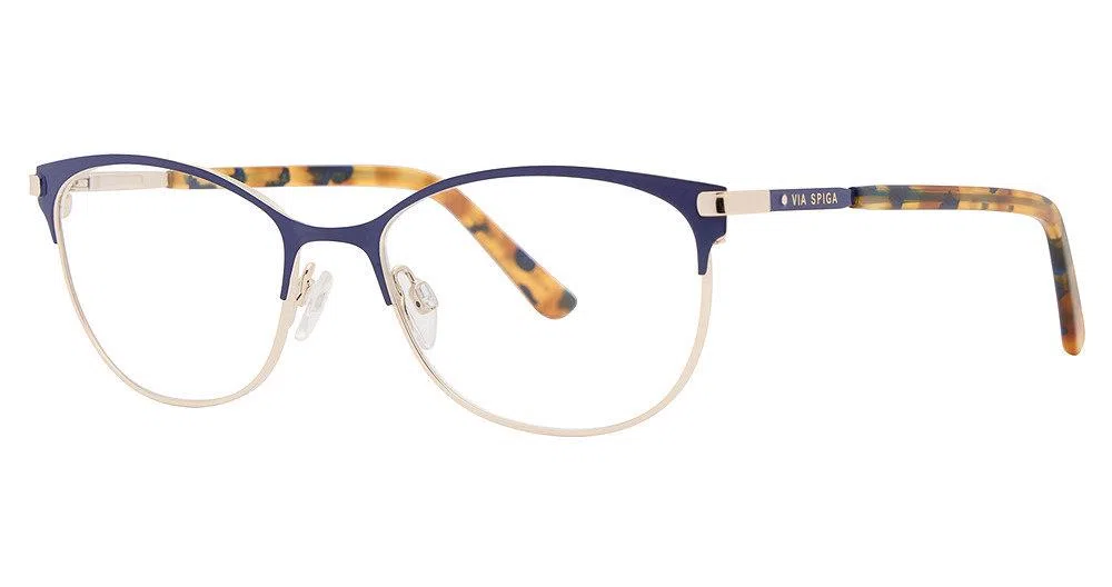 Via Spiga VSErnesta Eyeglasses - Navy/gold - view 3